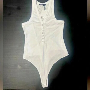 Olivaceous Thong Tank Bodysuit